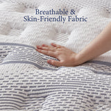 Queen Hybrid Mattress, Cooling Gel Memory Foam, Motion Isolation, Edge Support, for Back & Side Sleepers