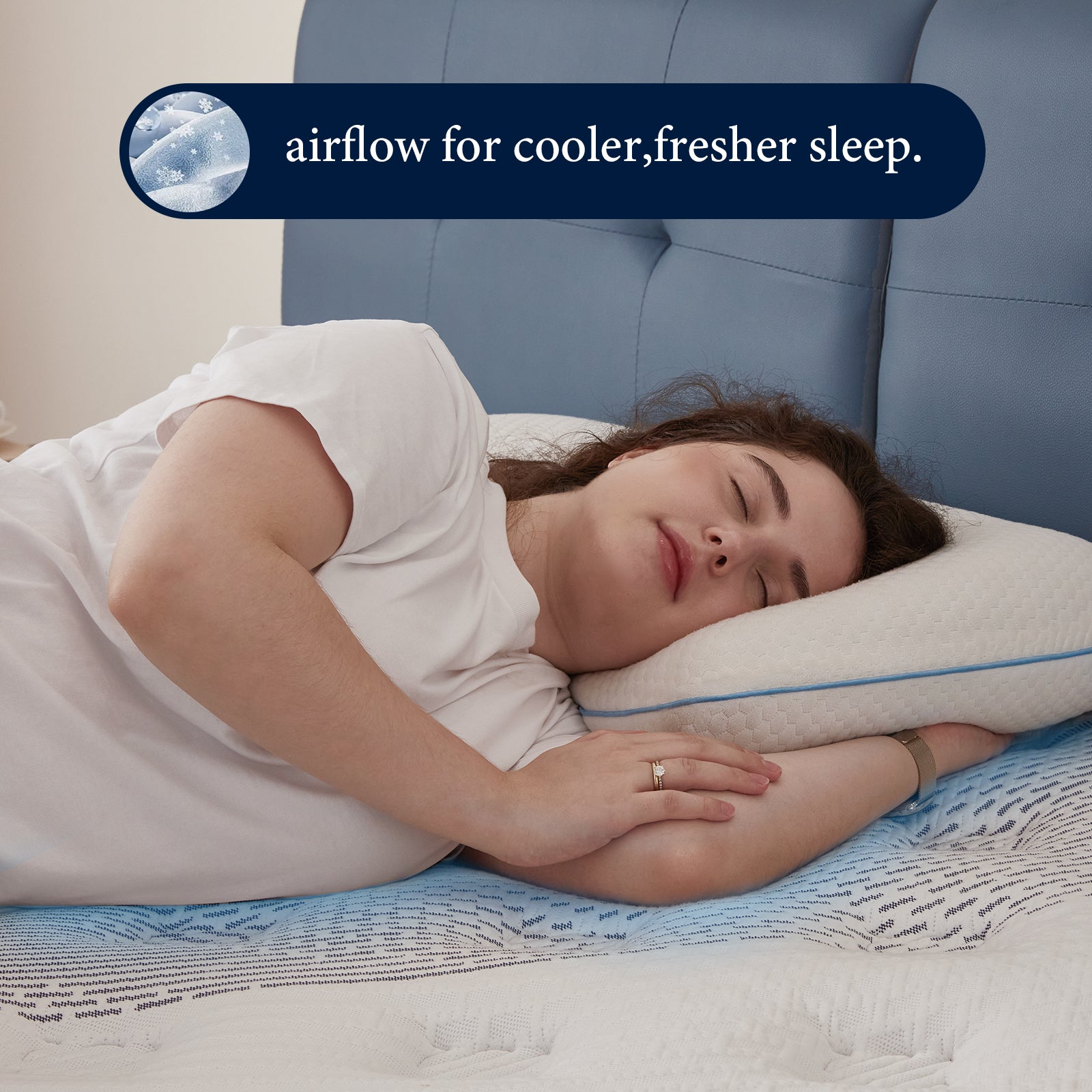 Queen Hybrid Mattress, Cooling Gel Memory Foam, Motion Isolation, Edge Support, for Back & Side Sleepers