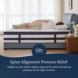 Queen Hybrid Mattress, Cooling Gel Memory Foam, Motion Isolation, Edge Support, for Back & Side Sleepers